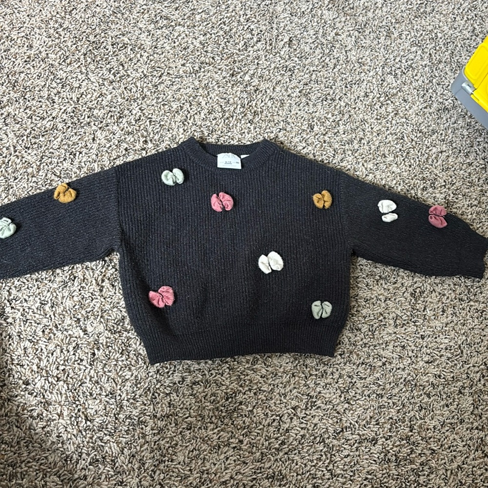 Zara bow baby sweater